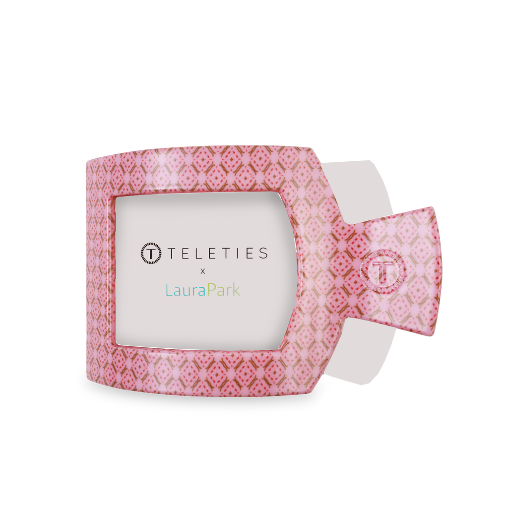 TELETIES - Berry Cozy | Large | Flat Square Hair Clip