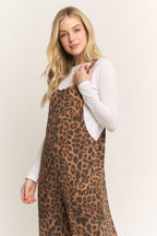 The Leopard Ribbed Jumpsuit/Overalls (S-L)