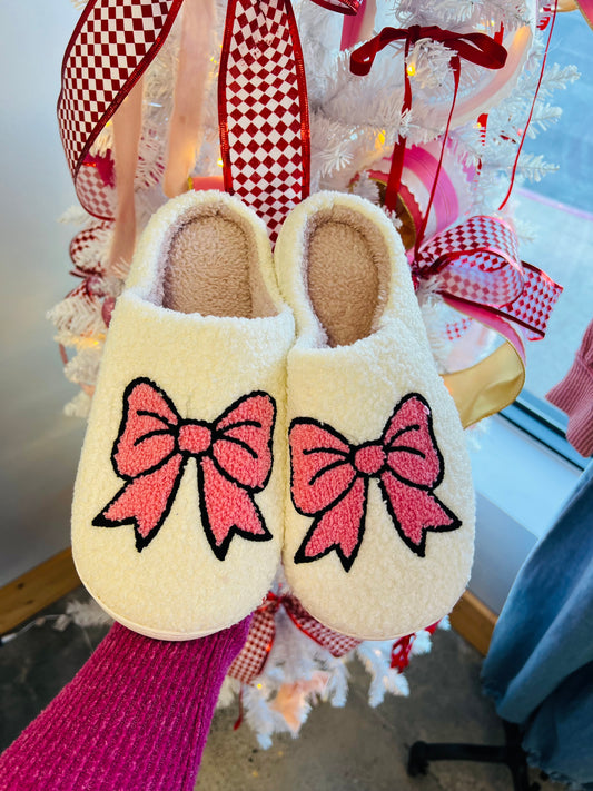 Adorable Bow House Slippers (S/M OR L/XL)