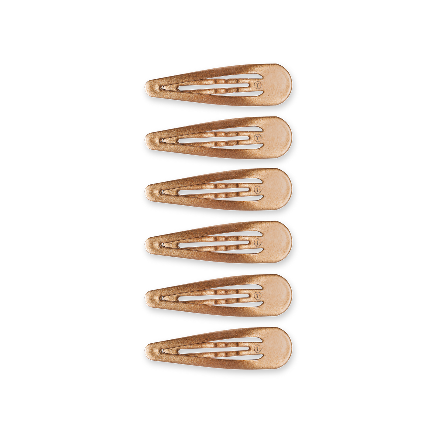TELETIES - Snap Clip | Bronze | 6 Count
