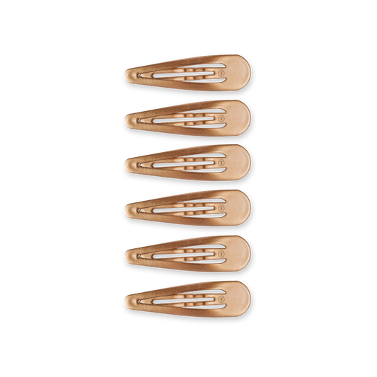 TELETIES - Snap Clip | Bronze | 6 Count