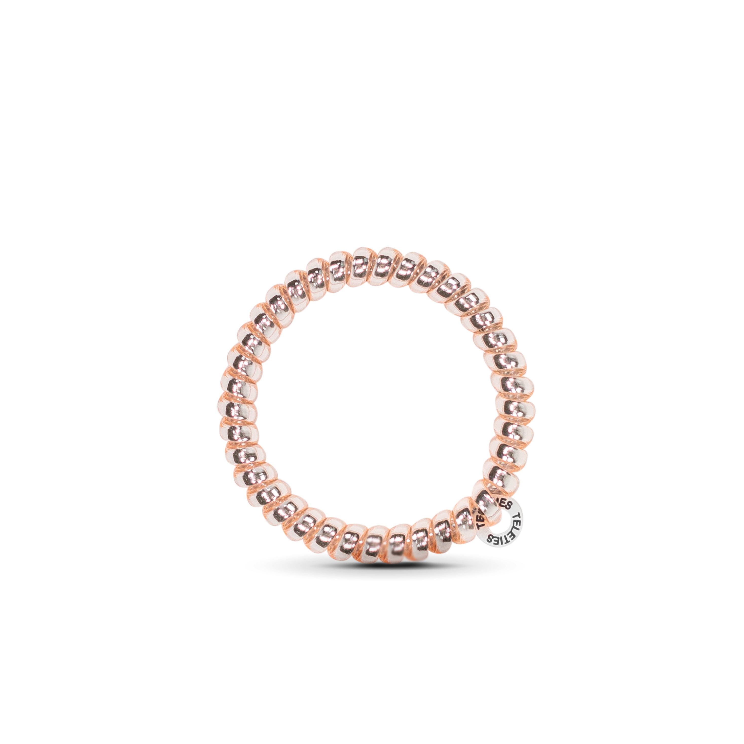 TELETIES - Spiral Hair Coils | Small | Millennial Pink Hair Ties