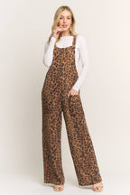 The Leopard Ribbed Jumpsuit/Overalls (S-L)