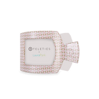 TELETIES - Pine & Pearl | Medium | Flat Square Hair Clip