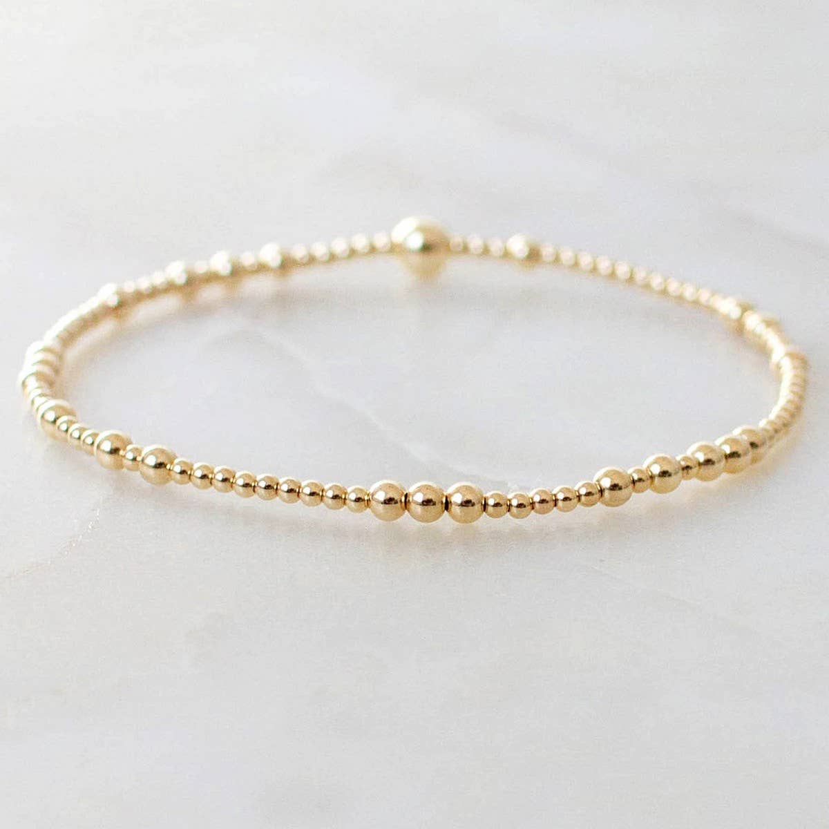 Gold Beaded Bracelet