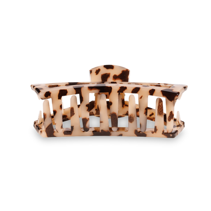 TELETIES - Open Hair Clip | Small | Blonde Tortoise