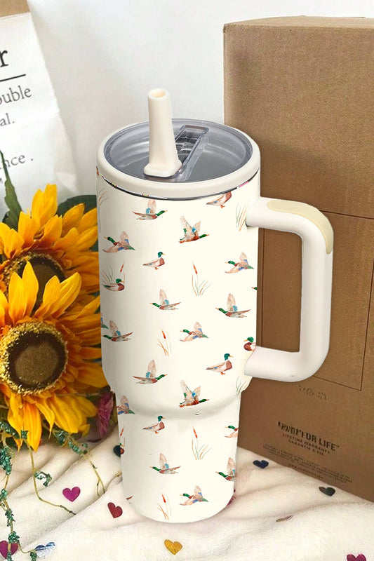 Mallard Flip Straw Large Handle Tumbler