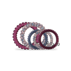 TELETIES - Spiral Hair Coils | Mix Pack | Purple Haze Hair Ties