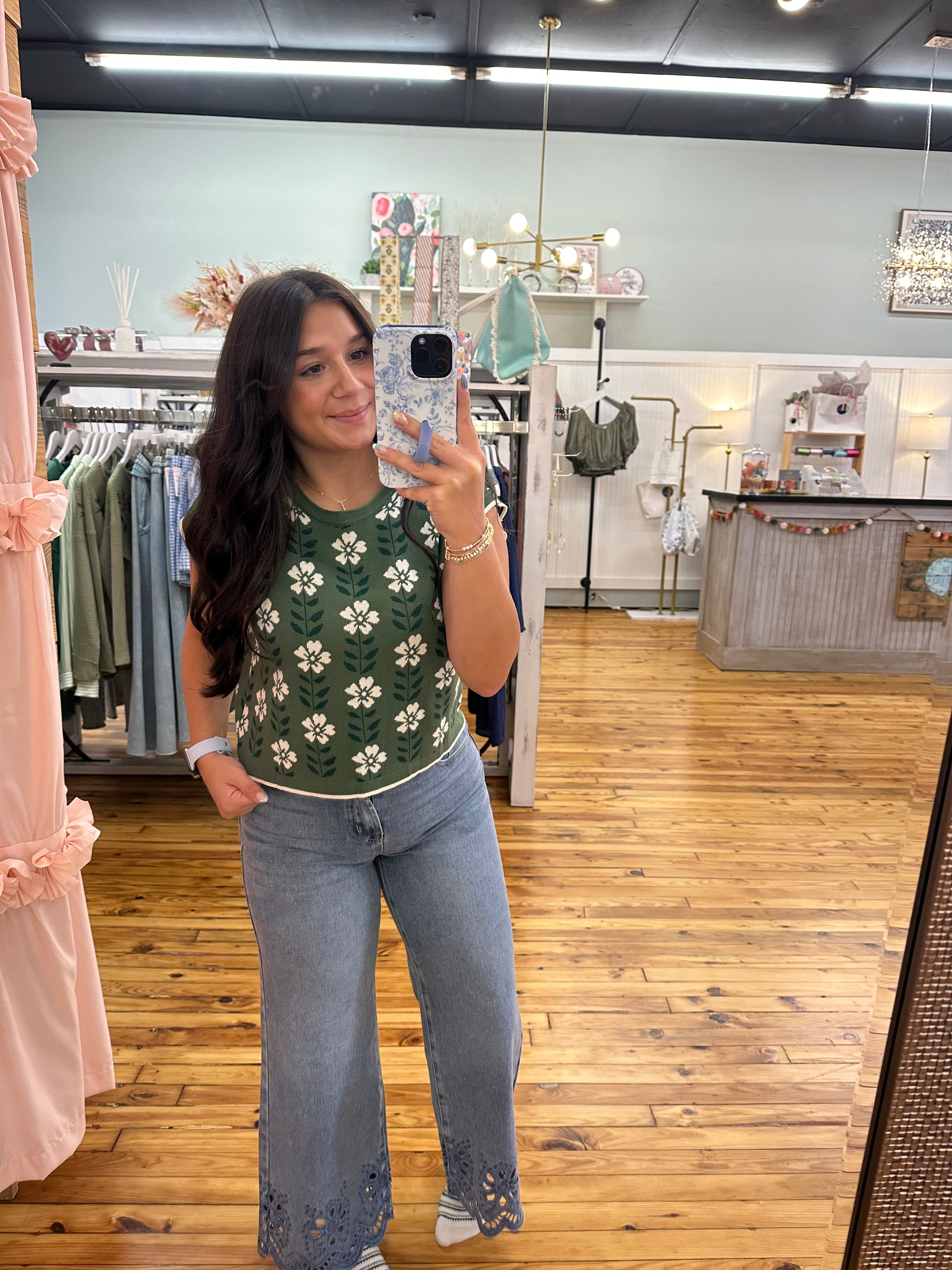 The Floral Knit Top (S-XL)