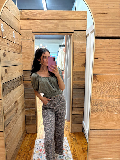 SALE! The Kenlie Olive Top (S-L)