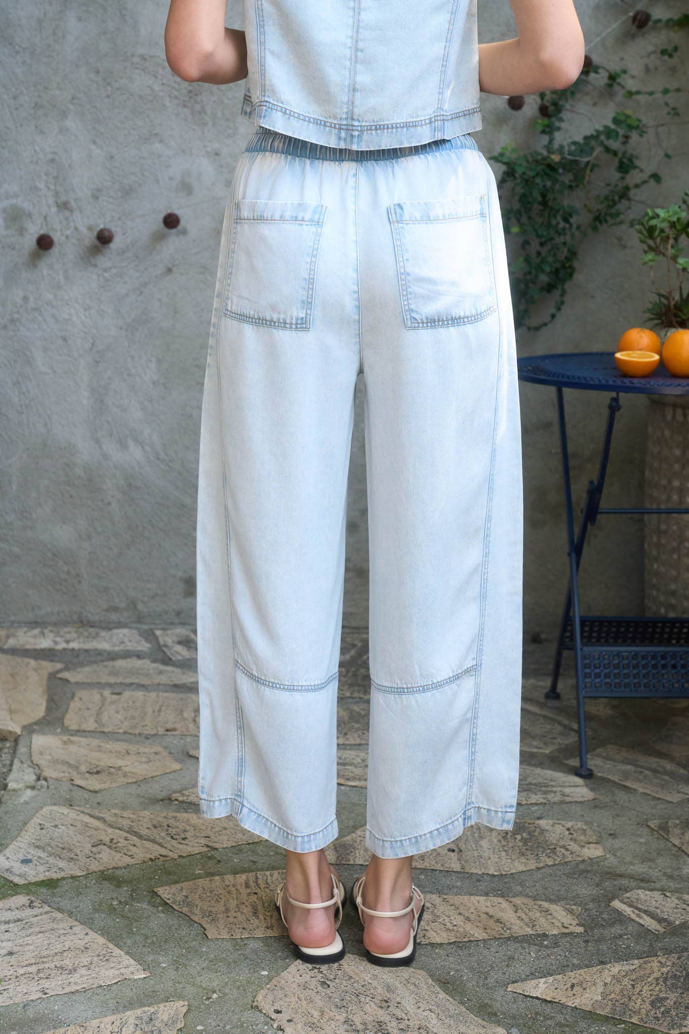The Tisha Elastic Waist Denim Pants (S-L)