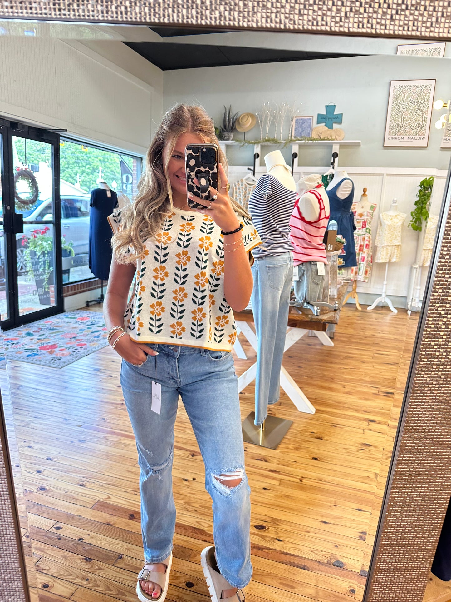 The Floral Knit Top (S-XL)