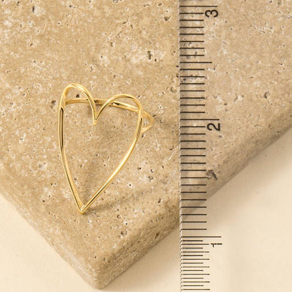 Heart Cut Out Ring (Gold or Silver)