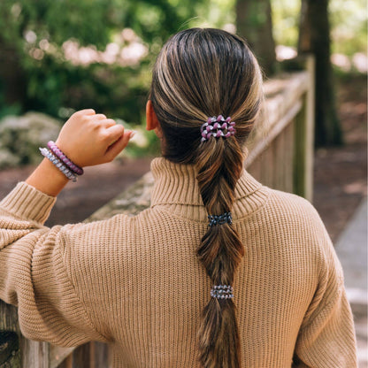 TELETIES - Spiral Hair Coils | Mix Pack | Purple Haze Hair Ties