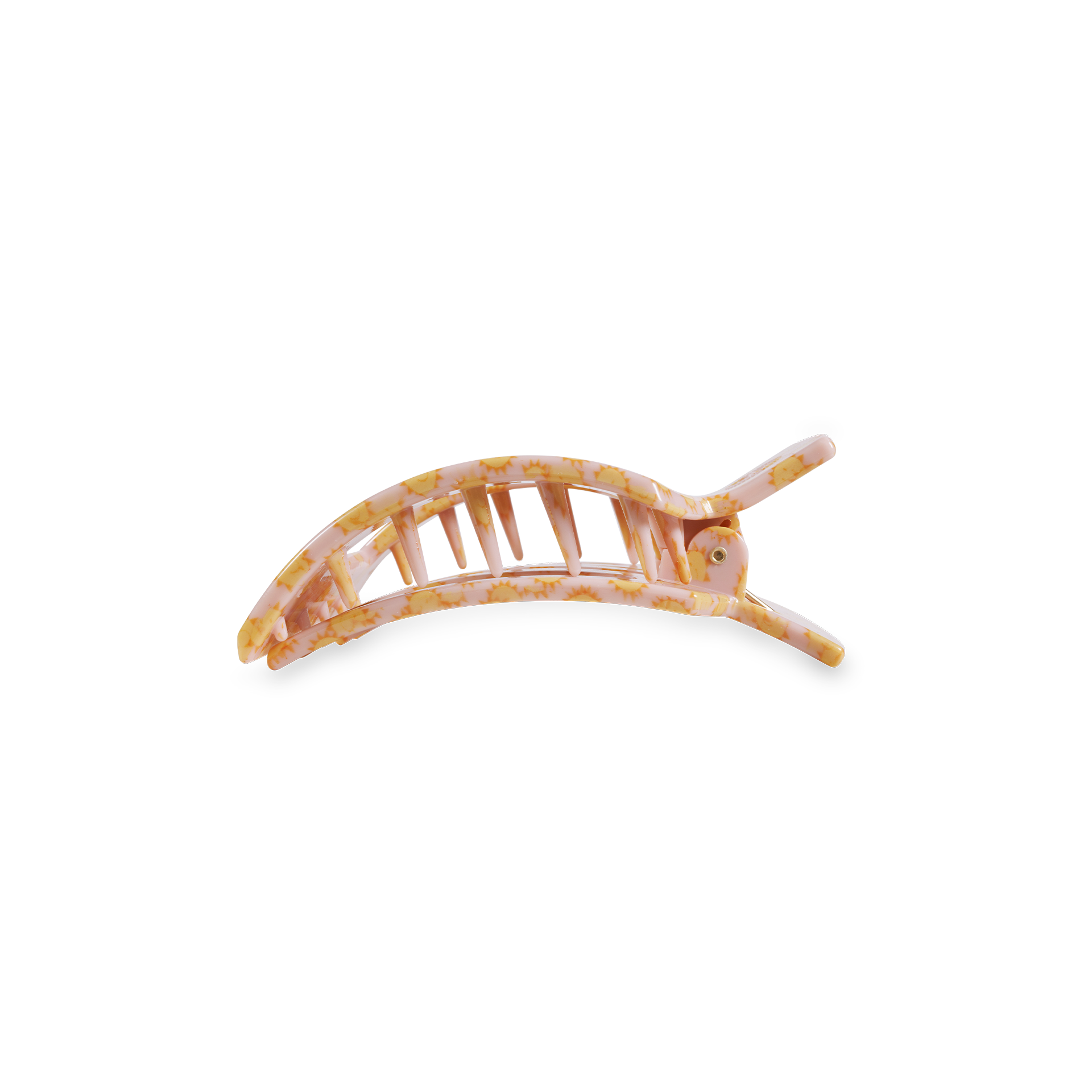 TELETIES - Square Flat Hair Clip | Small | Sunny Days Ahead
