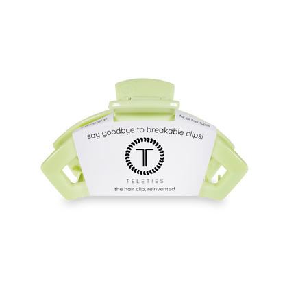 TELETIES - Open Hair Clip | Small | Aloe, There!