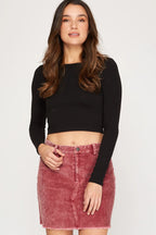 The Corduroy Washed Mini Skirt (S-L)