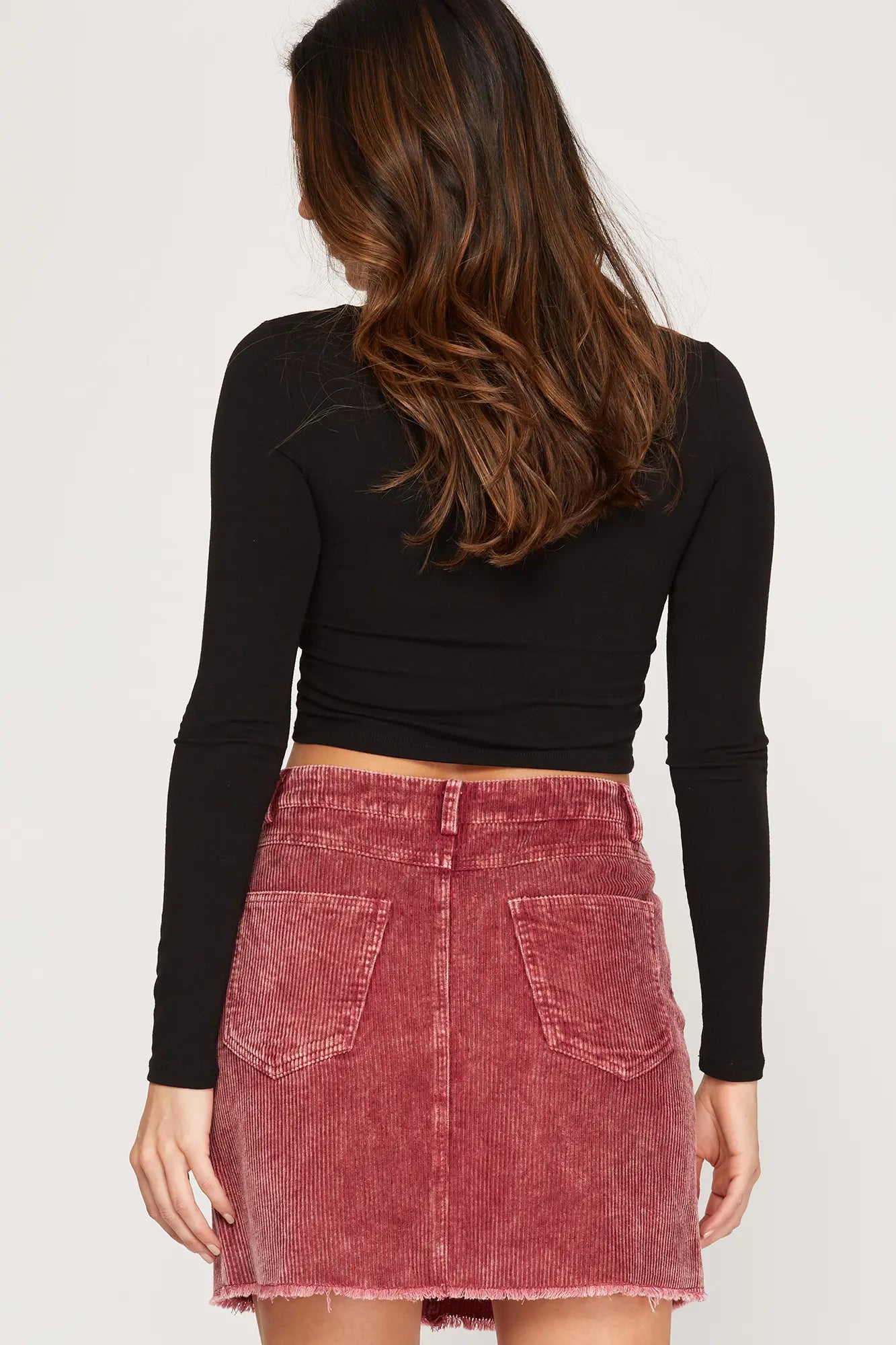 The Corduroy Washed Mini Skirt (S-L)