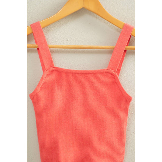 Ribbed Cropped Tank Top- 2 Colors (S-L)