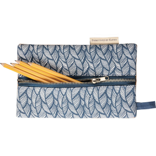 SALE! Wavy Navy Pencil Pouch