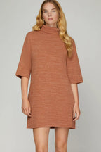 The Turtle Neck Knit Dress (S-L)(2 Colors)