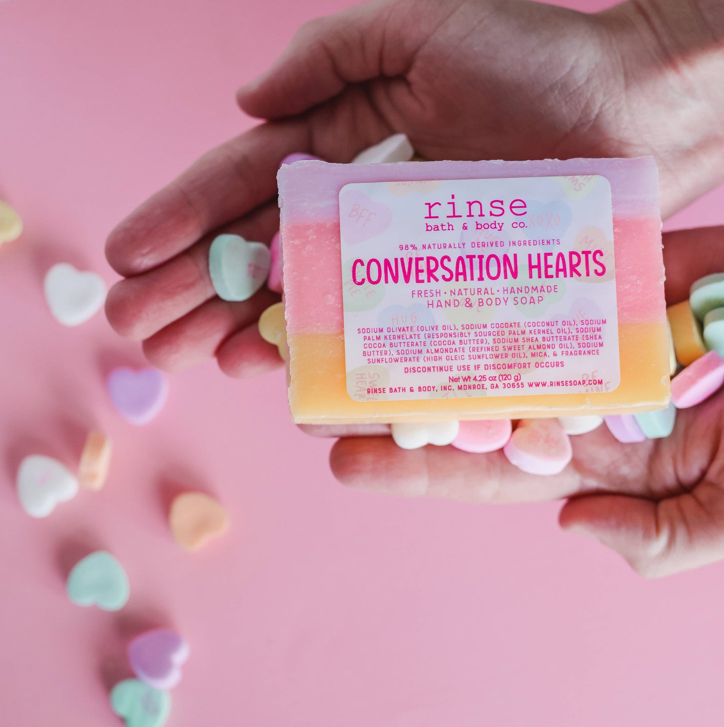 Rinse Bath Body Inc - Soap - Conversation Hearts