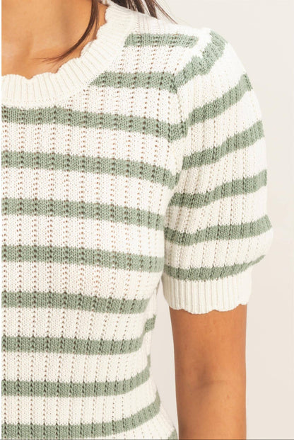 The Rachel Spring Puff Sleeve Sweater(S-L)(3 Colors)