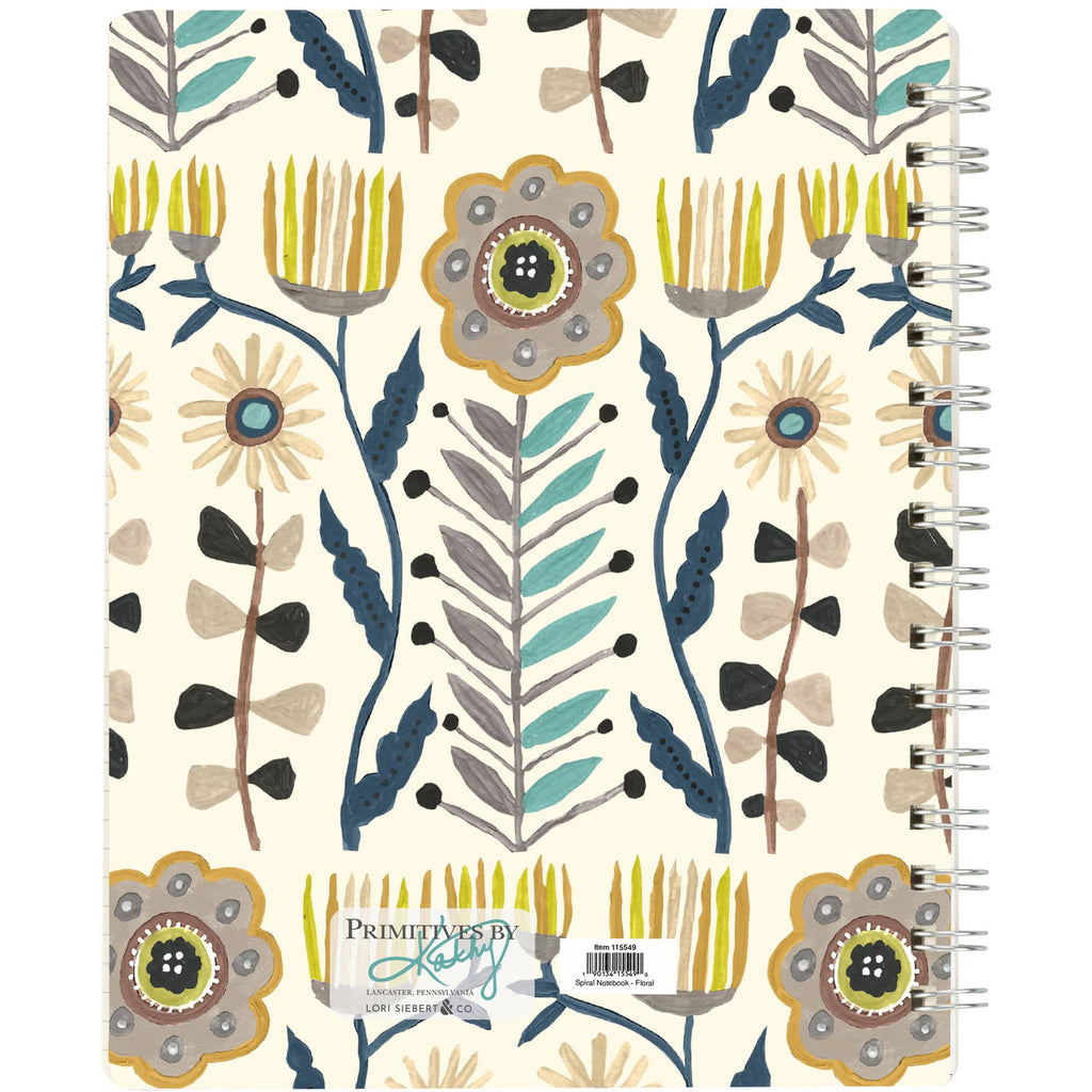 SALE! Floral Spiral Notebook
