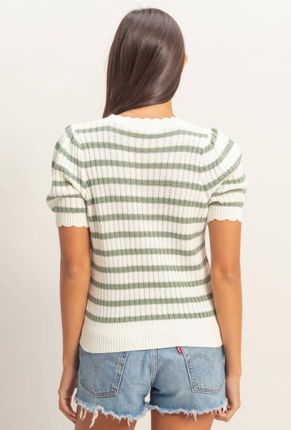 The Rachel Spring Puff Sleeve Sweater(S-L)(3 Colors)