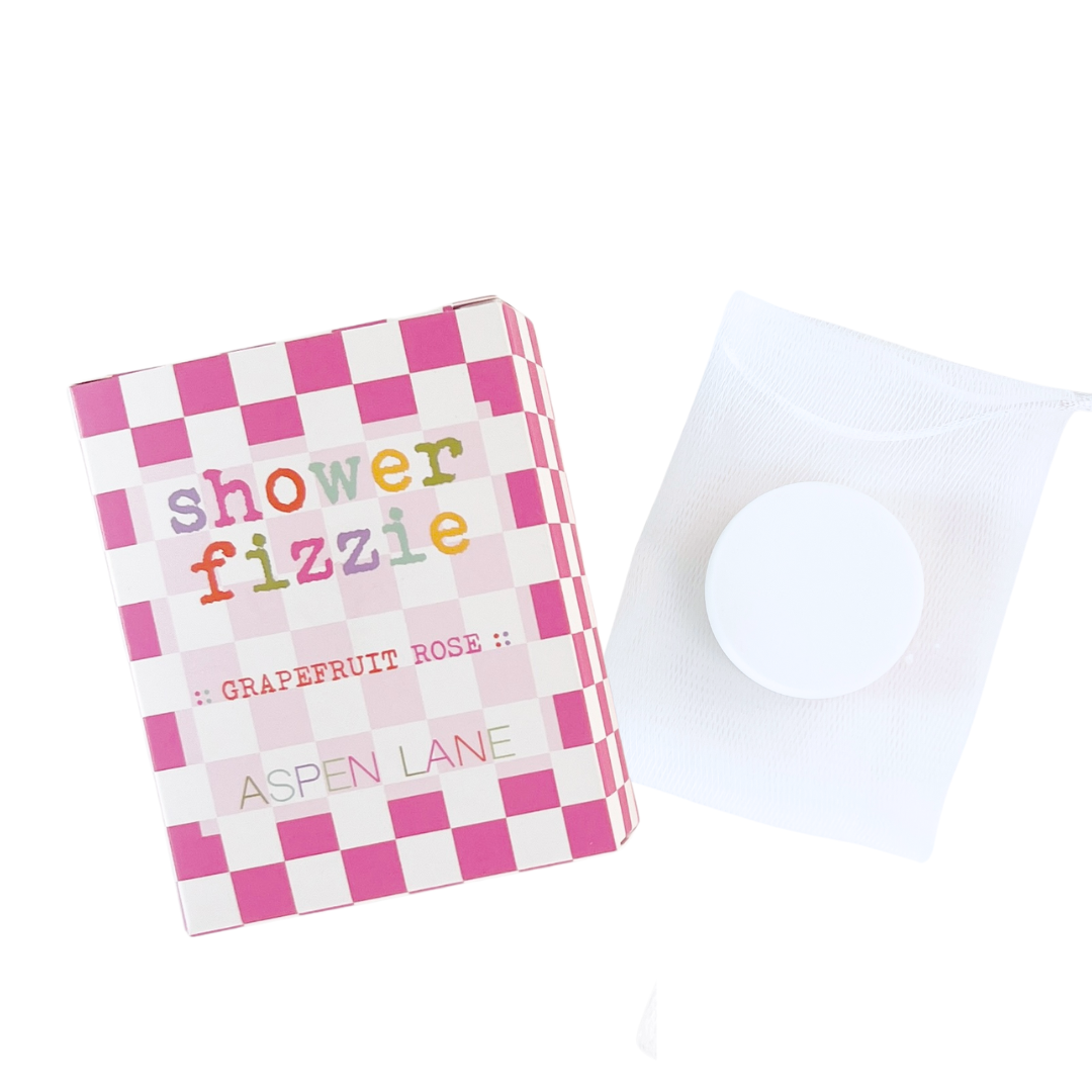 Grapefruit Rose Shower Steamer Fizzie w/ Bag