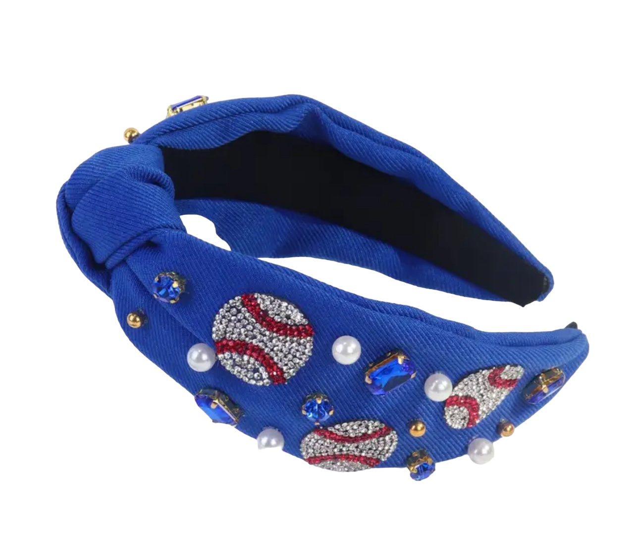 Baseball Headband (Blue or Black)