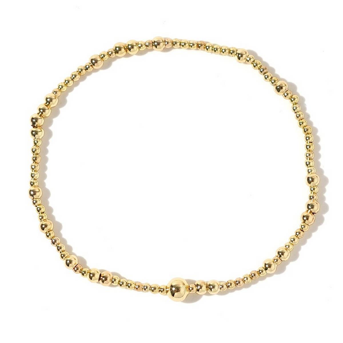 Gold Beaded Bracelet