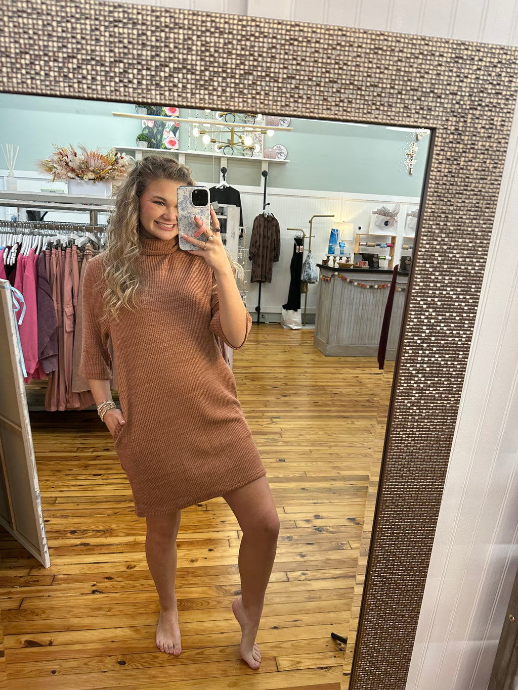 The Turtle Neck Knit Dress (S-L)(2 Colors)