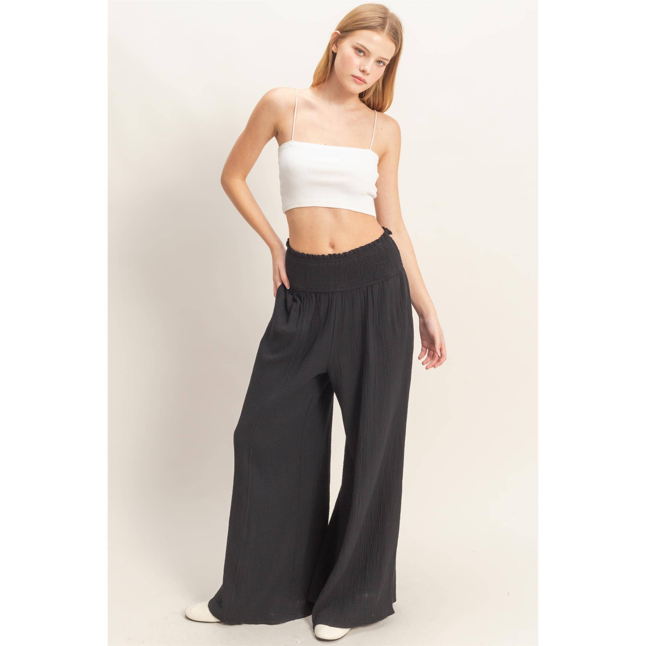 The Jessie Wide-Leg Pants (S-L)(2 Colors)