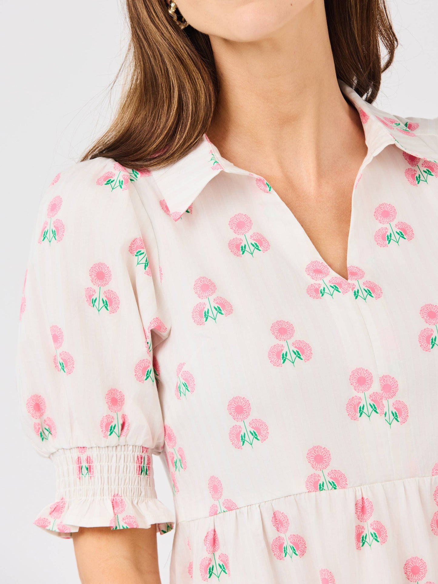 Molly Dress | Sweetbriar Stripe Pink (S-L)