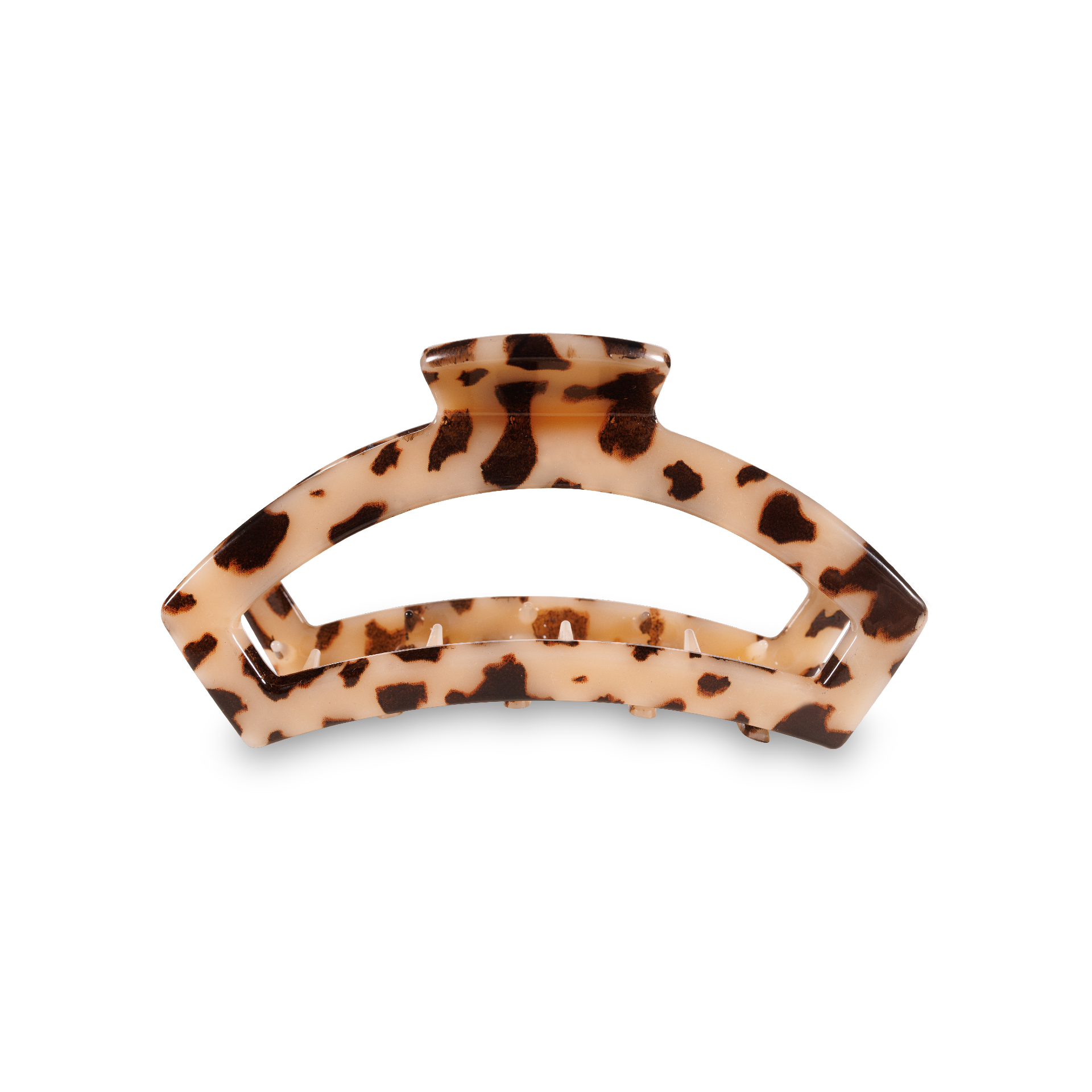 TELETIES - Open Hair Clip | Small | Blonde Tortoise