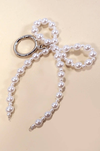 PEARL BOW🎀KEYCHAIN BAG CHARM