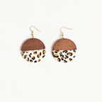 White Leopard Earrings