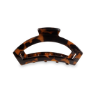 TELETIES - Open Hair Clip | Small | Tortoise