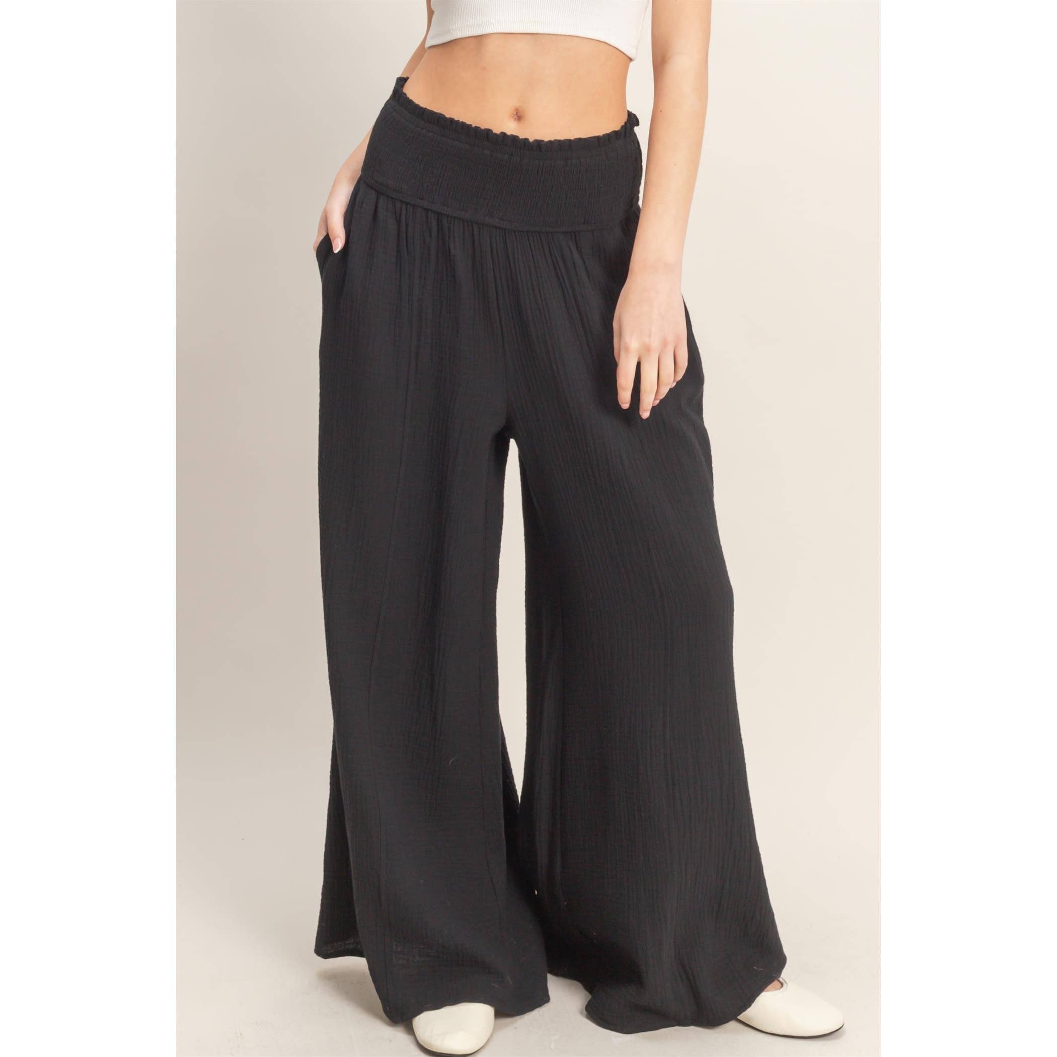 The Jessie Wide-Leg Pants (S-L)(2 Colors)