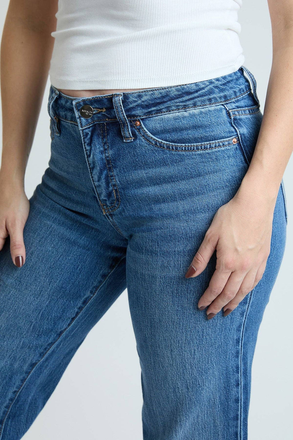 High Rise Wide Leg Jeans with Raw Hem (Women’s sizes 4-14)