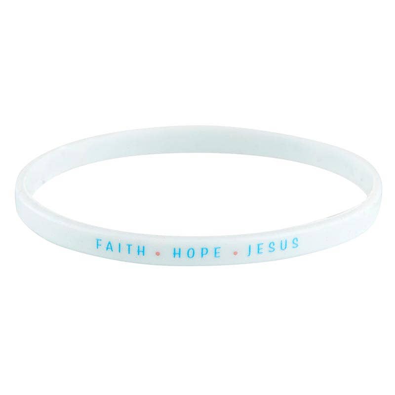 Faithworks Silicone Bracelet Set- God Is Faithful - 4pc