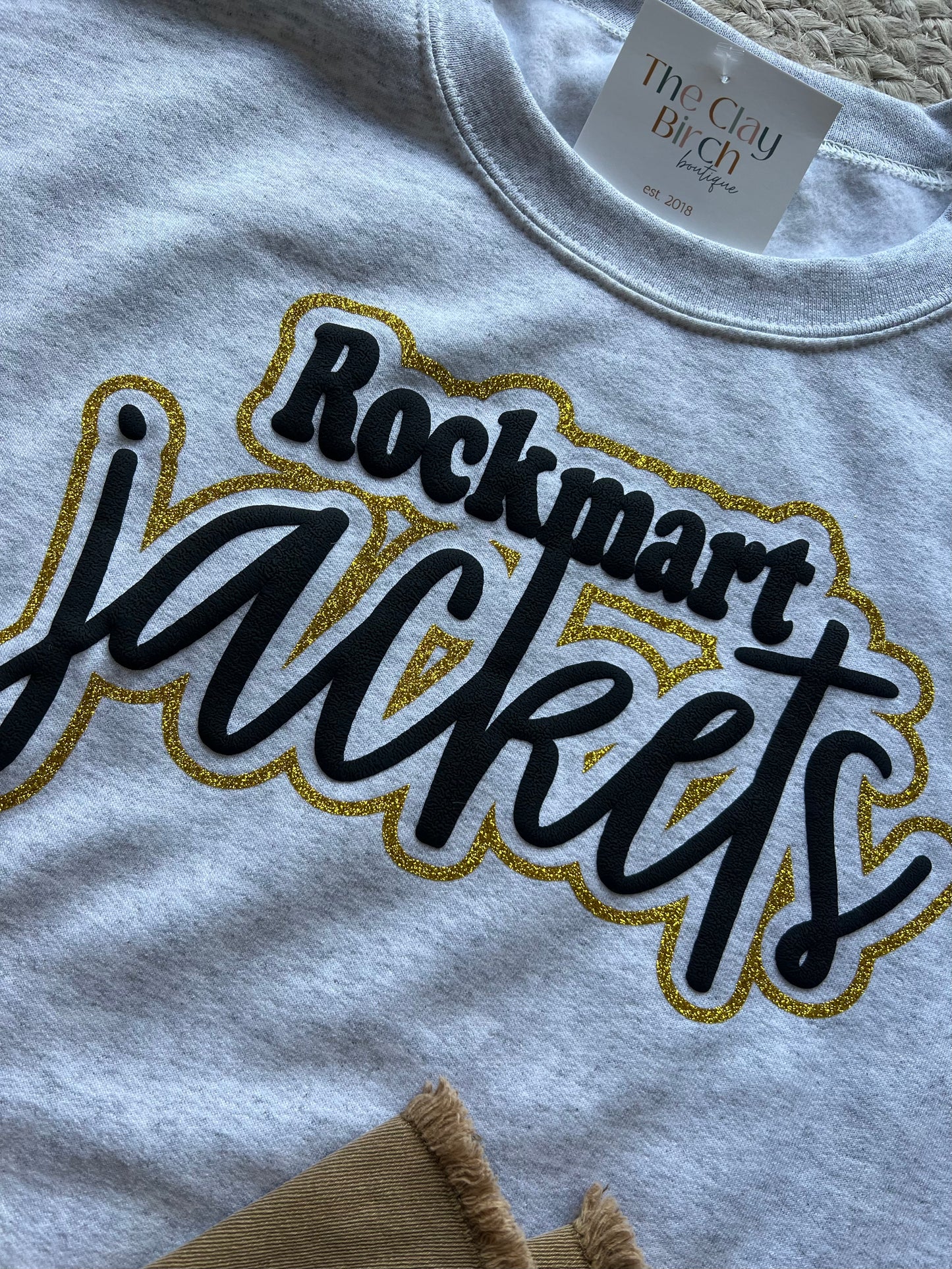 Rockmart Jackets Puff Letters Sweatshirt (S-2X)