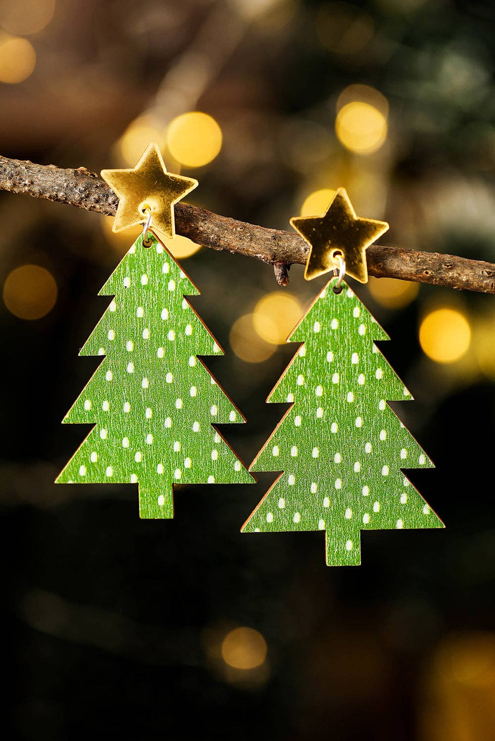 SALE! Christmas Tree Earrings