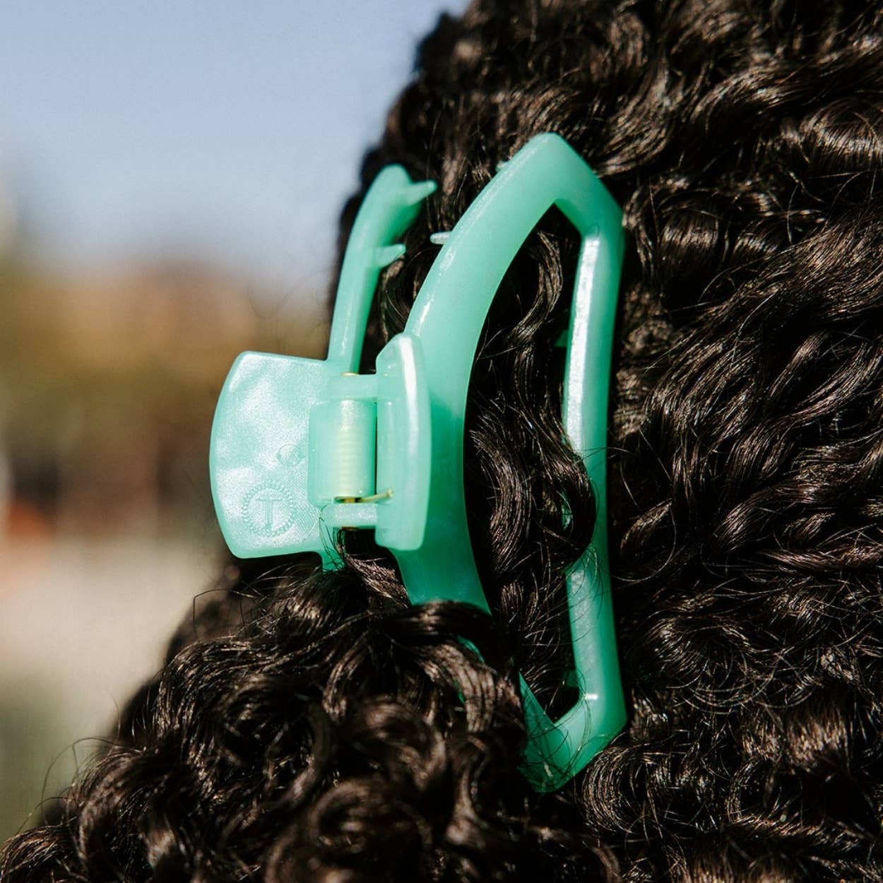 TELETIES - Open Hair Clip | Medium | Spring Splash