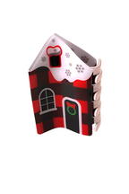 CHRISTMAS GINGER BREAD HOUSE HAIR CLAW CLIPS : Red