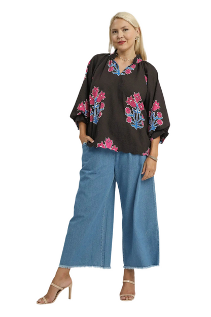 SALE! The Jennie Blouse (S-2X)