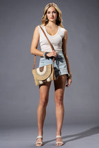 SALE! Metallic Lined Straw Clutch & Crossbody Bag (2 Colors)