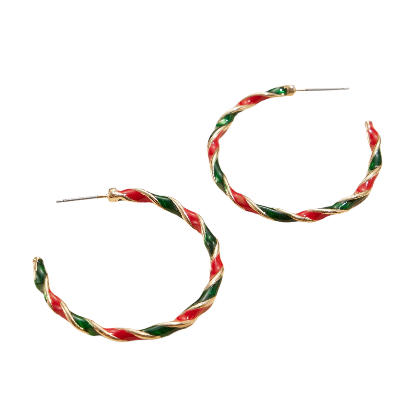 SALE! Holiday Twisted Hoop Earrings