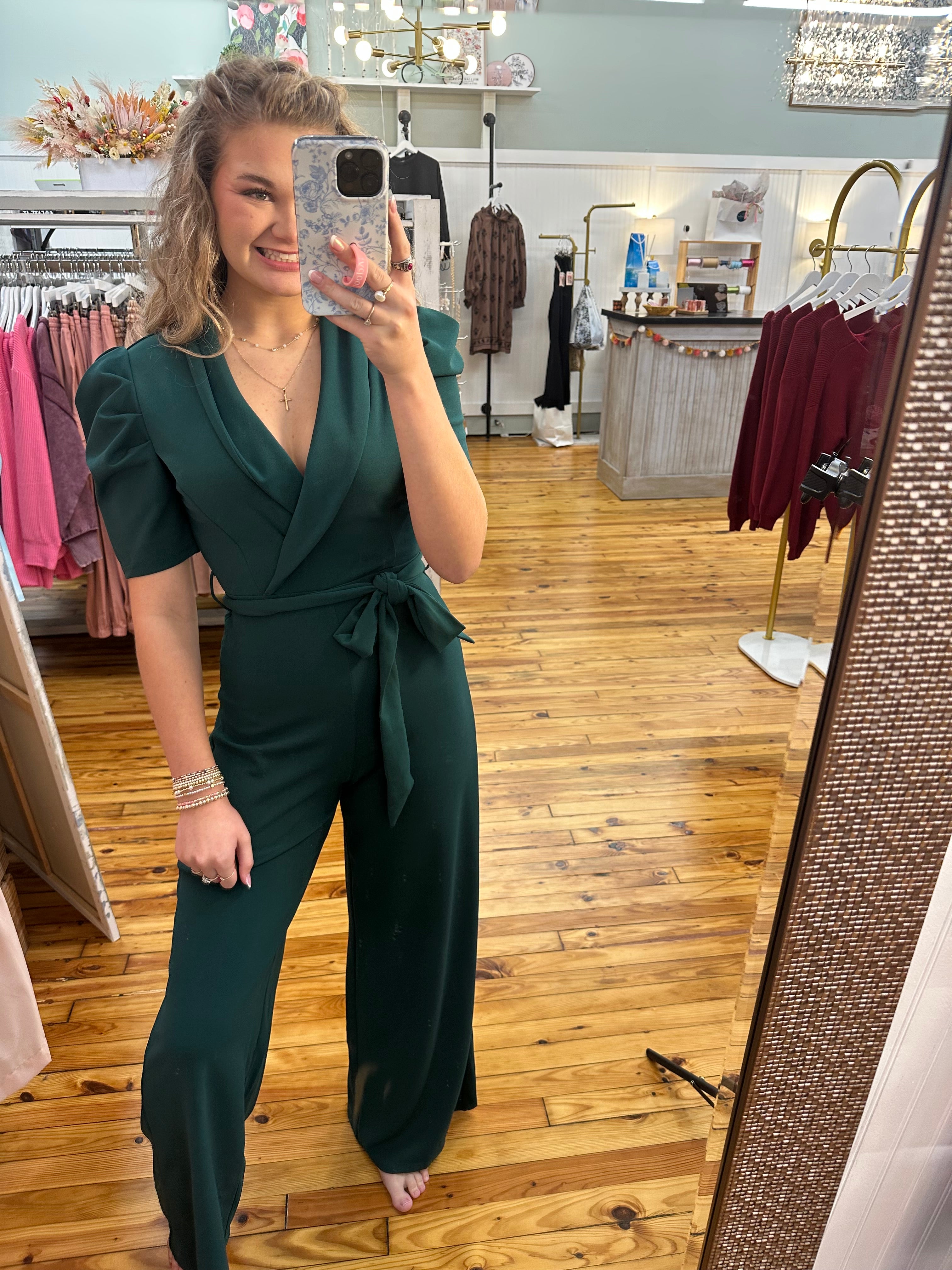 Under the Mistletoe Jumpsuit (S-L)